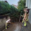 FW Weinheim: Starkregen über Weinheim. Feuerwehr arbeitet zahlreiche Einsatzstellen innerhalb kurzer Zeit ab.