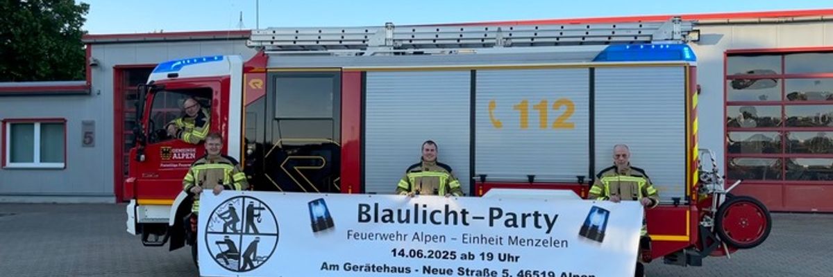FW Alpen: Blaulichtparty Vol 5 in Menzelen - in vier Wochen geht es los...