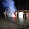 FW-OLL: Altkleidercontainer in Flammen