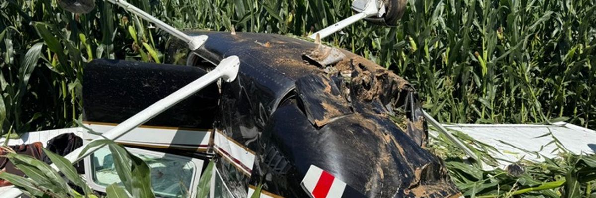 FW-Lohmar: Abgestürztes Kleinflugzeug in Lohmar-Algert