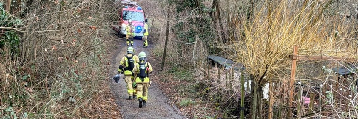 FW Weinheim: Gasgeruch im Waldkindergarten