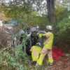 FW Grevenbroich: Feuerwehr befreit eine verletzte Person nach Verkehrsunfall in Grevenbroich