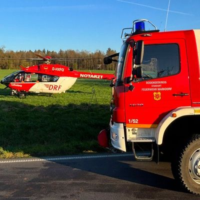 KFV Bodenseekreis: Zwei Verletzte nach Frontalzusammenstoß auf B33 bei Markdorf
