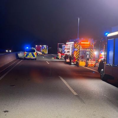 FW-Velbert: Verkehrsunfall auf der BAB 535