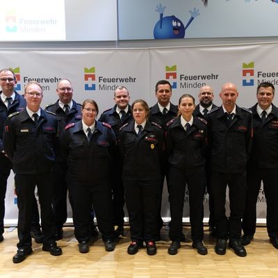 FW Minden: Halbjahresdienstversammlung der Feuerwehr Minden