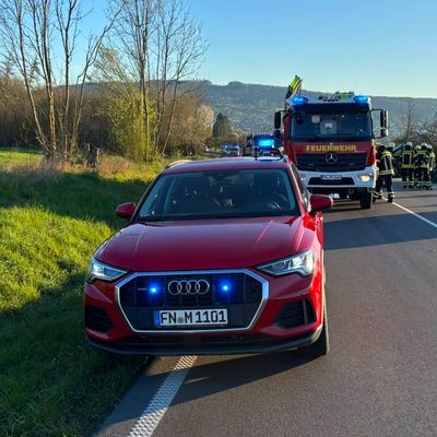 KFV Bodenseekreis: Zwei Verletzte nach Frontalzusammenstoß auf B33 bei Markdorf