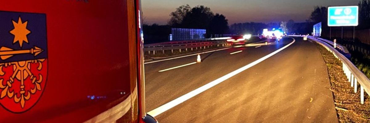 FW Hünxe: Unterstützung für den Rettungsdienst auf der BAB 3
