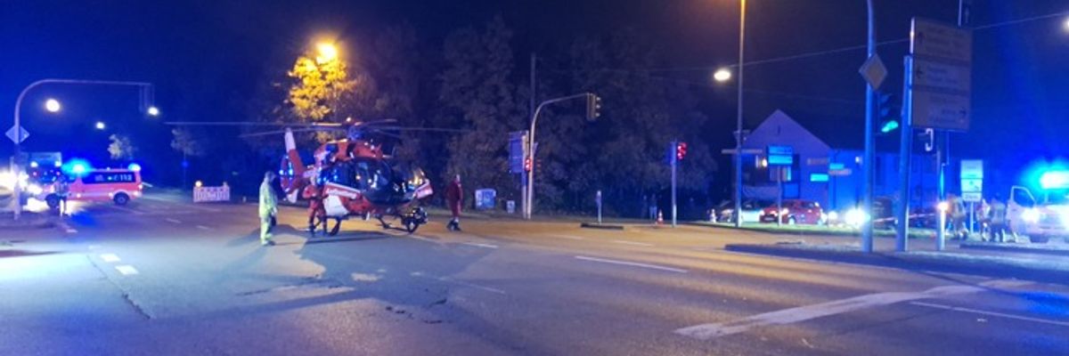 FW-BOT: Verkehrsunfall zwischen einem Fußgänger und einer Fahrradfahrerin