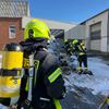 FW-WAF: Müllpresse in Brand