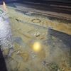 FW-WRN: Wasserrohrbruch sorgt für Schäden am Gehweg