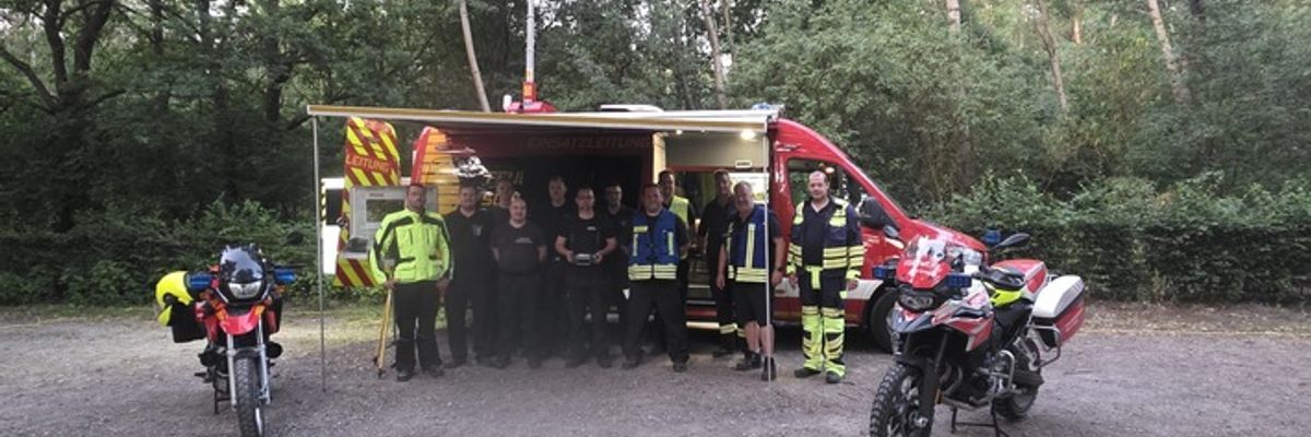 FFW Schwalmtal: Gemeinsame Übung der Einsatzleitwagen-Gruppen aus Niederkrüchten und Schwalmtal