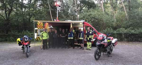 FFW Schwalmtal: Gemeinsame Übung der Einsatzleitwagen-Gruppen aus Niederkrüchten und Schwalmtal