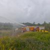 FW-DO: Vegetationsbrand auf Haldenfläche in Dortmund Eving - Feuerwehr Dortmund im Einsatz