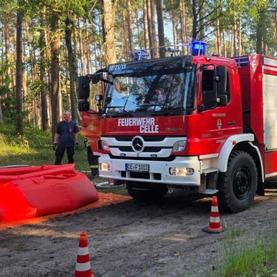 FW Celle: Waldbrandübung in Wolthausen