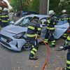 FW-M: Unfall auf dem Parkplatz (Moosach)