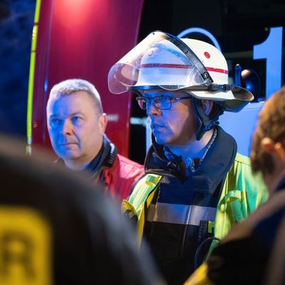 FW LK Neunkirchen: Großbrand in Wellesweiler Fitnessstudio