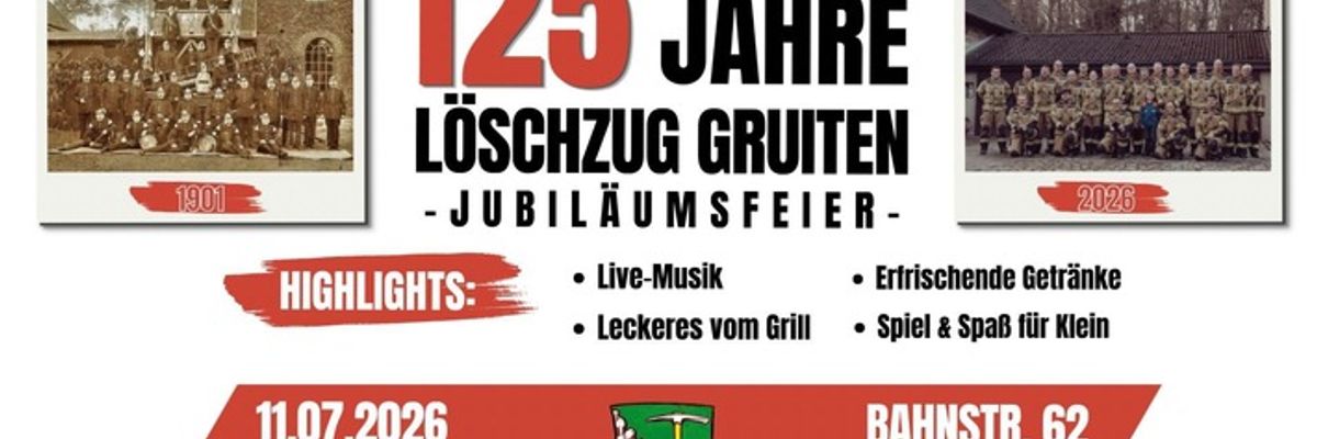 FW-HAAN: Feier zum 125-jährigen Bestehen des Löschzugs Gruiten