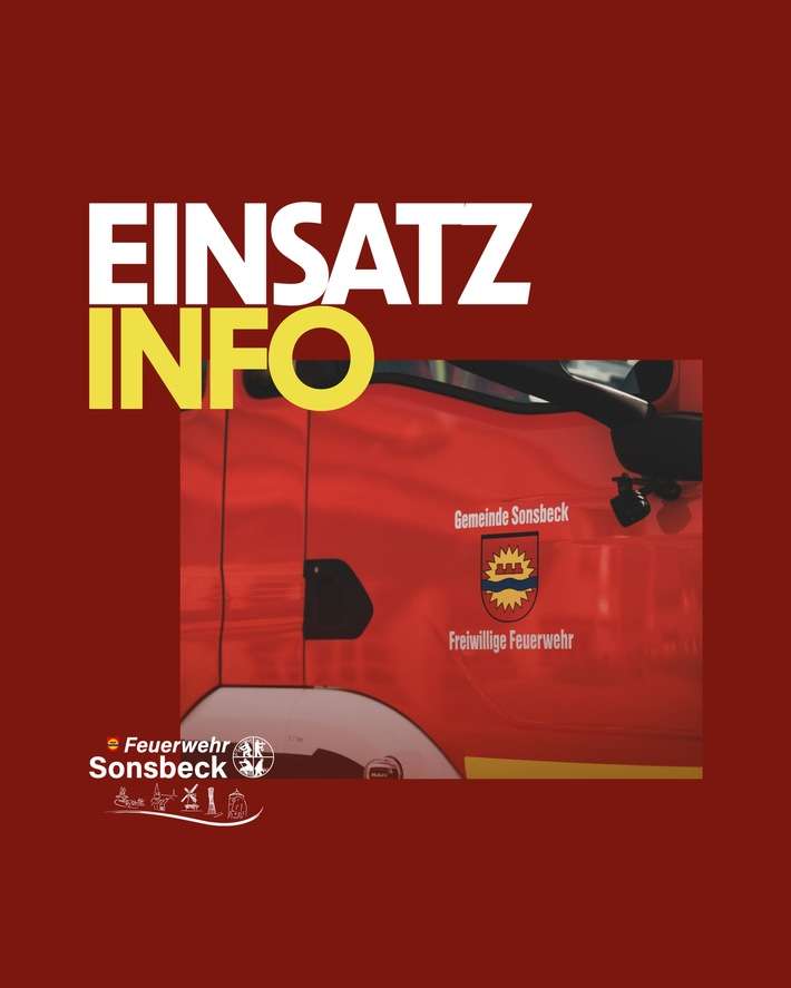 FW Sonsbeck: Strohlagerbrand in Labbeck