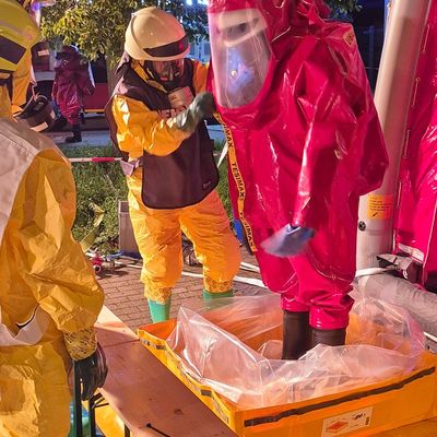 FW Konstanz: Einheitsübergreifende Gefahrstoffübung der Feuerwehr Konstanz