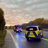 FW Weinheim: Verkehrsunfall an der Kreuzung B3/Mannheimer Straße. Weinheimer Feuerwehr im Einsatz