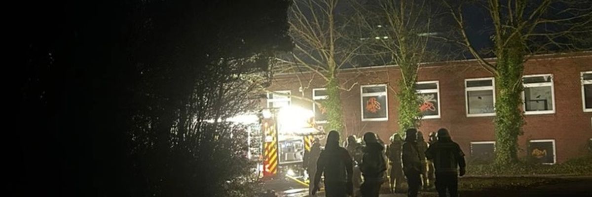 FW-RE: Brand auf dem ehemaligen Trainingszentrum Bergbau der RAG