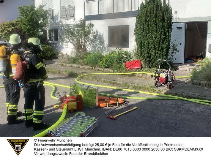 FW-M: Starke Rauchentwicklung bei Kellerbrand (Sendling-Westpark)
