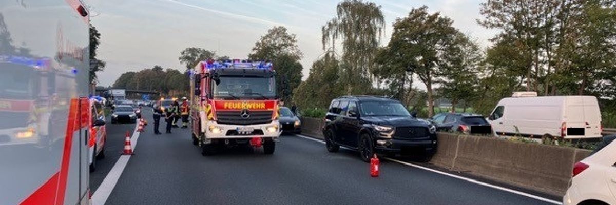 FW-MH: Alleinunfall auf der BAB 40