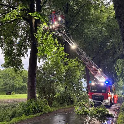 FW Datteln: Gewitterzelle trifft Dattelner Stadtgebiet