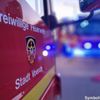 FW Voerde: Brand in rund 60 Metern Höhe auf ehemaligem Kraftwerk Gelände