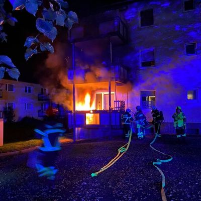 FW-MK: Zwei Brände an Gebäuden