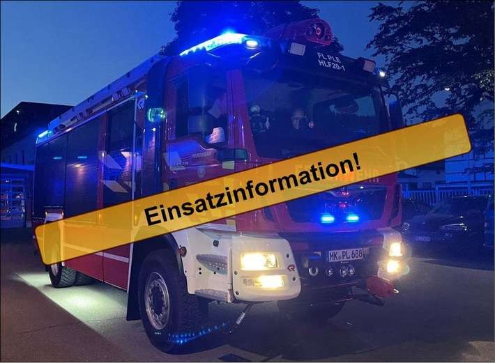 FW-PL: Ortsteil Oesterhammer - Küchenbrand in Mehrfamilienhaus