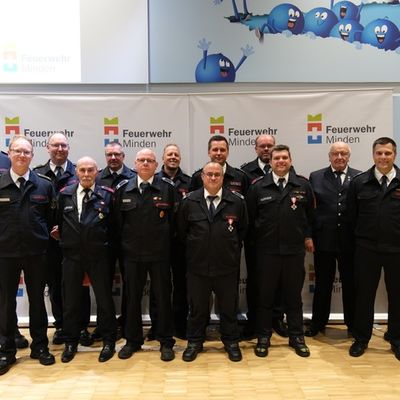 FW Minden: Halbjahresdienstversammlung der Feuerwehr Minden