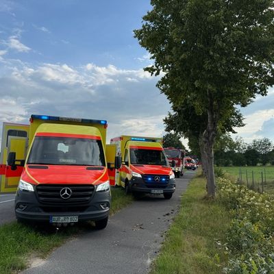 FW-AUR: Fahrerin nach Kollision mit Baum aus PKW geschnitten