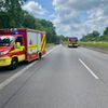 FW Ratingen: Brennender LKW auf der BAB 52 sorgt für Vollsperrung