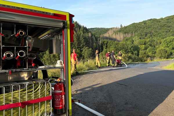 FW VG Asbach: Auf Waldbrände vorbereitet: Einheiten üben gemeinsam