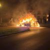FW-KLE: Fahrzeugbrand in Schneppenbaum - Taxi brennt vollständig aus
