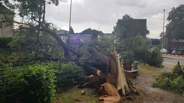 FW Düren: Unwetter über Düren - Feuerwehr im Dauereinsatz