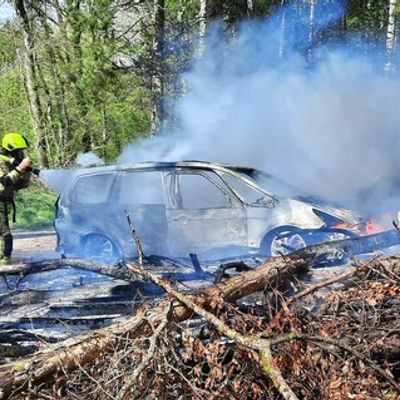 FW Konstanz: PKW Brand mit Brandausbreitung im Wald