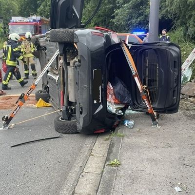 FW Mettmann: Schwerer Verkehrsunfall auf der Talstraße / K37