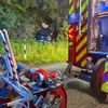 FW-DT: Verkehrsunfall auf dem Nordring - Feuerwehr sichert Unfallstelle