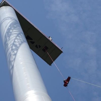 KFV-CW: Medizinischer Notfall in 170 Metern Höhe / Rettung an Windkraftanlage
