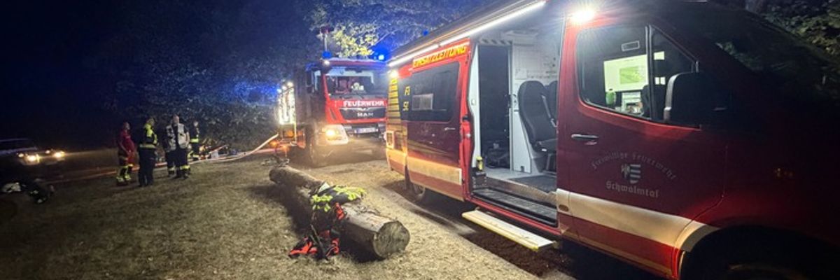 FFW Schwalmtal: Feuerwehr Schwalmtal unterstützt bei Waldbrand im Hürtgenwald