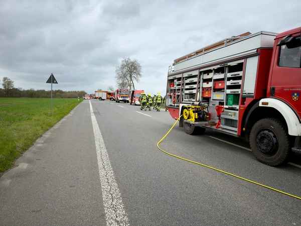 FW Hünxe: Verkehrsunfall auf der Berger Straße