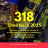 FW Leichlingen: Ruhiger Jahreswechsel für die Feuerwehr Leichlingen - über 300 Einsätze in 2025