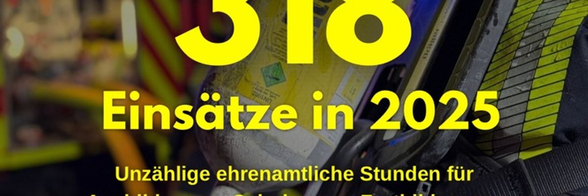 FW Leichlingen: Ruhiger Jahreswechsel für die Feuerwehr Leichlingen - über 300 Einsätze in 2025