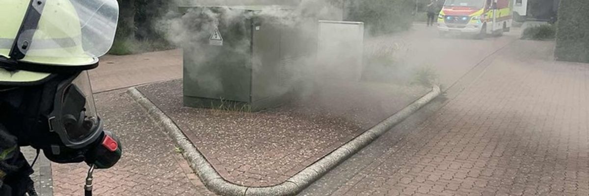 FW Bocholt: Stromausfall nach Trafobrand in Stenern