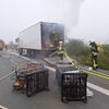 FW-ROW: Lkw-Brand auf der Autobahn A1 - umfangreiche Löscharbeiten erforderlich