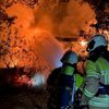 FW Dresden: Brand einer Gartenlaube