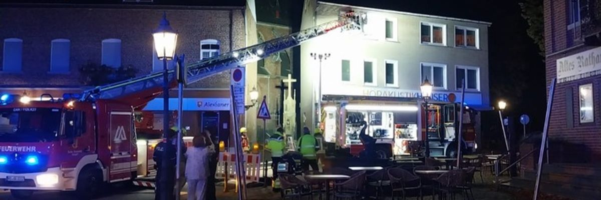 FW Gangelt: Frau nach Brand aus Wohnung gerettet