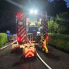 FW Datteln: Kleingebäudebrand - Gartenlaube in Vollbrand